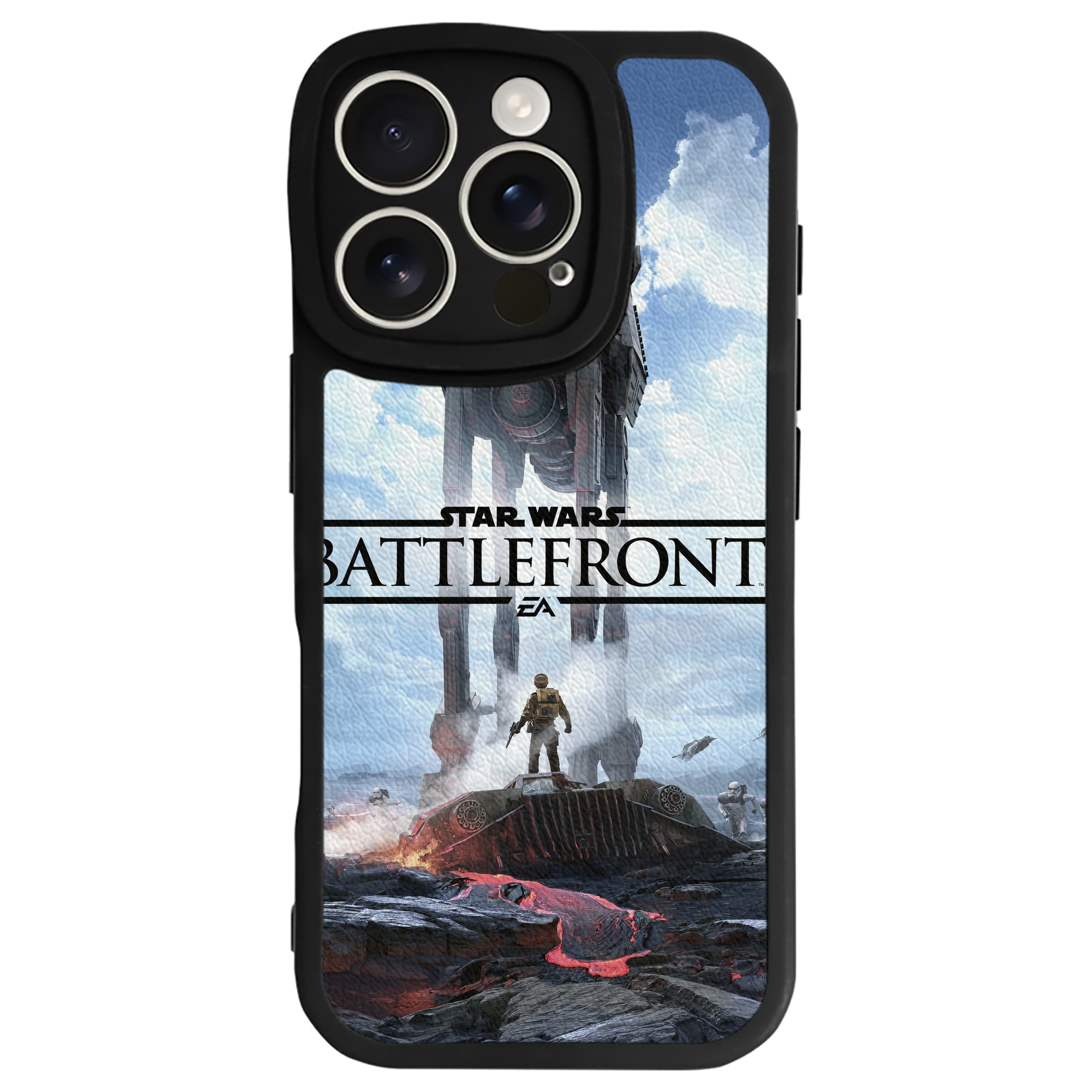 （画像用） スター・ウォーズ Star Wars 【iPhone 16シリーズ対応】シリコンスマホケース（レザー調） 材質：シリコン